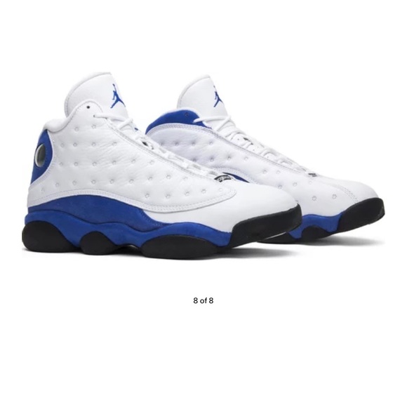 white hyper royal jordan 13